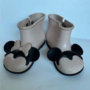Mini Melissa Mickey & Minnie rain boots PINK size 10